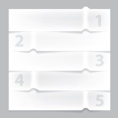 paper infographic banner vector N2