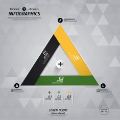 Abstract paper infografics vector N5