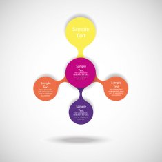 metaball colorful round diagram infographics N170