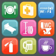 Set of car service icons N9
