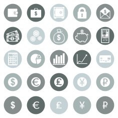 Vector Set of Finance Icons N10