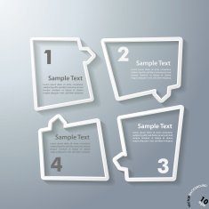Abstract White Window Cycle Infographic Design N2