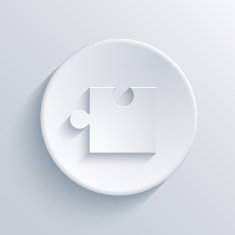 Vector modern puzzle icons background N10