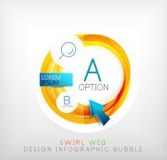 Circle web design bubble N11