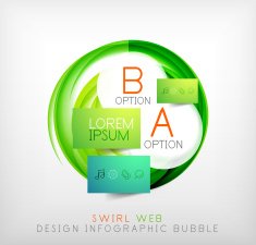 Circle web design bubble N12