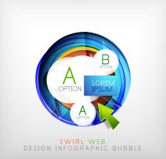 Circle web design bubble N13