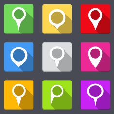 Map Pins Icons