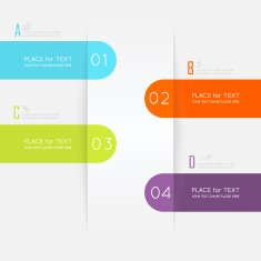Abstract business info graphics template with icons N187