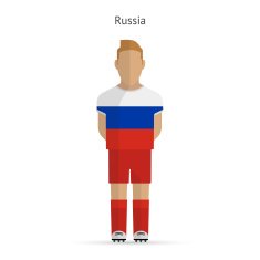 Russia football player Soccer uniform N2