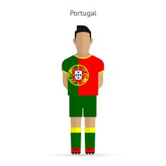 Portugal football player Soccer uniform N2