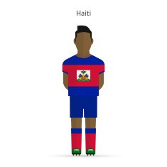 Haiti football player Soccer uniform N2