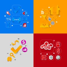 business sticker infographic N101