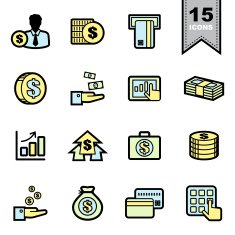 Business icons set N88