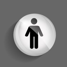 Social Network Glossy Icon Vector Illustration N11