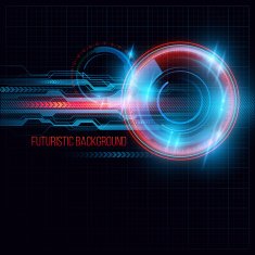 Abstract HUD futuristic background Vector illustration N4