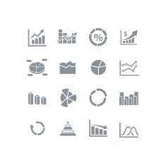 Graph icon set N4
