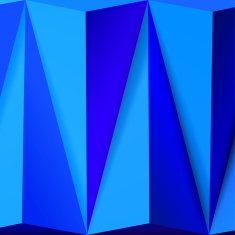 Abstract background with overlapping blue pyramids