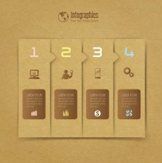Infographics vector design template N409