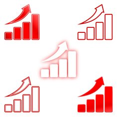 Rise up bar chart N2