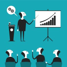 Business presentation vector concept in flat cartoon style N2