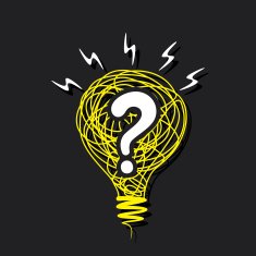question mark or confuse idea concept