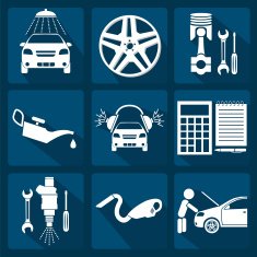 Set of car service icons N11