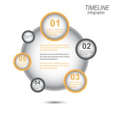 Modern time line design template N55