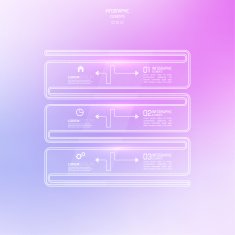 Transparent glossy panel on blurred background N4