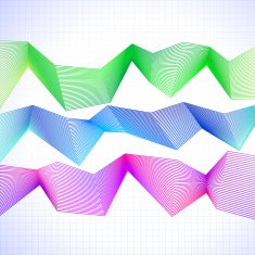 Infographic chart with blended graphs