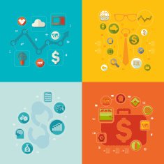 business flat infographic N169