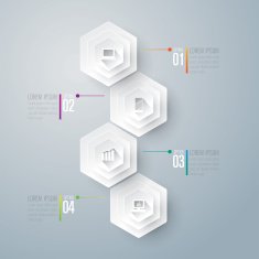 Infographics vector design template N414