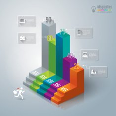 Infographics vector design template N415