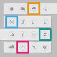 Design banners template graphic witf icon
