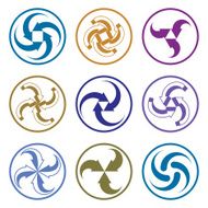 Abstract arrows vector symbols graphic design