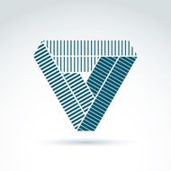 Geometric abstract symbol vector graphic design element icon N13