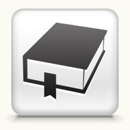 Square Button with Closed Book N2