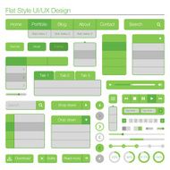 Flat style UI UX design N3