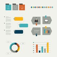 Minimalistic modern infographic folder N3