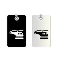 helicopter label tag