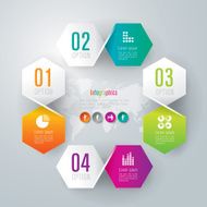 Infographics vector design template N416