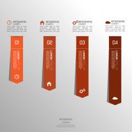 Multicolored paper stickers volume with numbers and signs N16