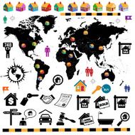 real estate infographic design elements N10