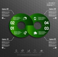 abstract 3d paper infographics N109