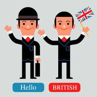 InfoGraphic UK Business man