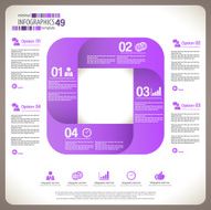 Minimal infographic template N48