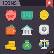 Finance flat icons N2