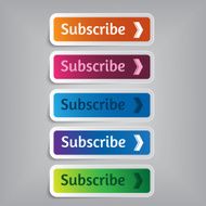 Subscribe Labels Vector