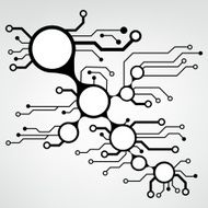Ðbstract circuit board techno background EPS10 vector N10
