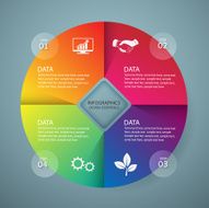 Infographic marketing icons Business concept with 4 options N5