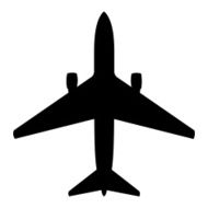 vector plane silhouette